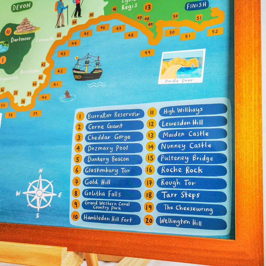 South West Coast Path Scratch Map image 4