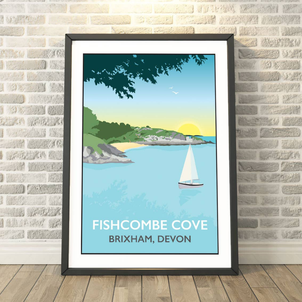 Cornwall & Devon railway-poster style prints by Tabitha Mary - A3 Size image 8