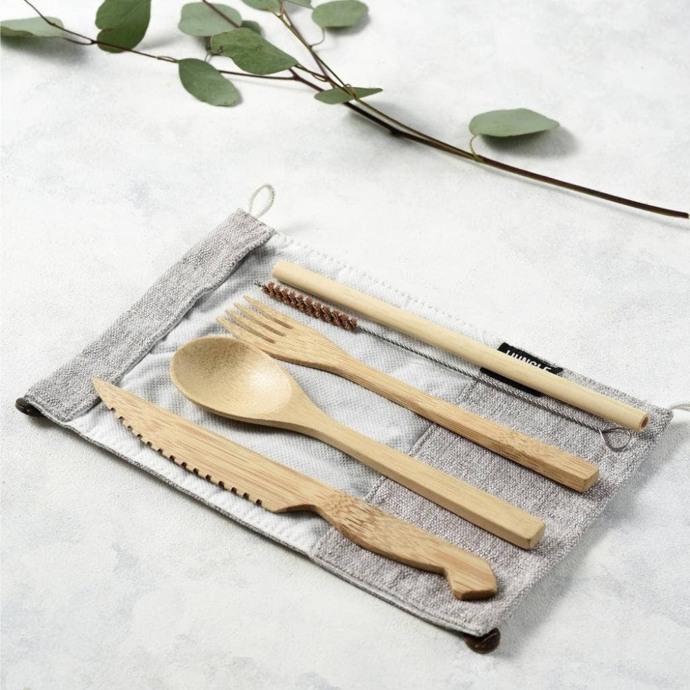 Reusable Bamboo Cutlery Set image 6