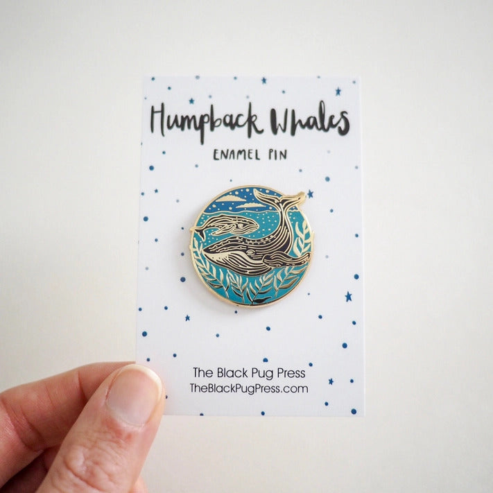 Humpback Whale Enamel Pin image 2