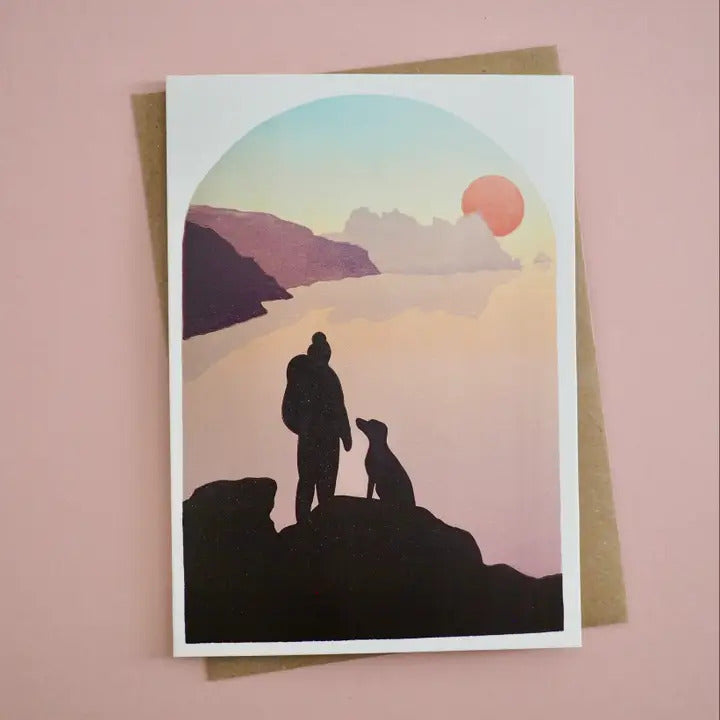 Sunrise at Pedn Vounder Greetings Cards image 0