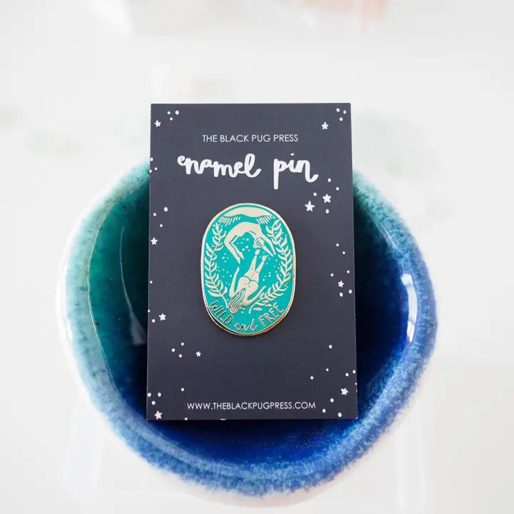 Wild Swimming Enamel Pin image 2