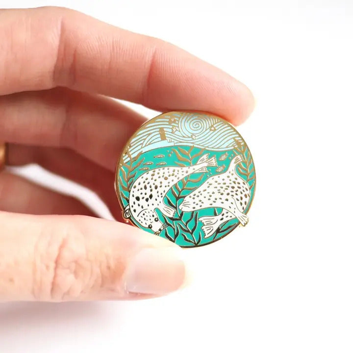 Harbour Seals Enamel Pin image 1