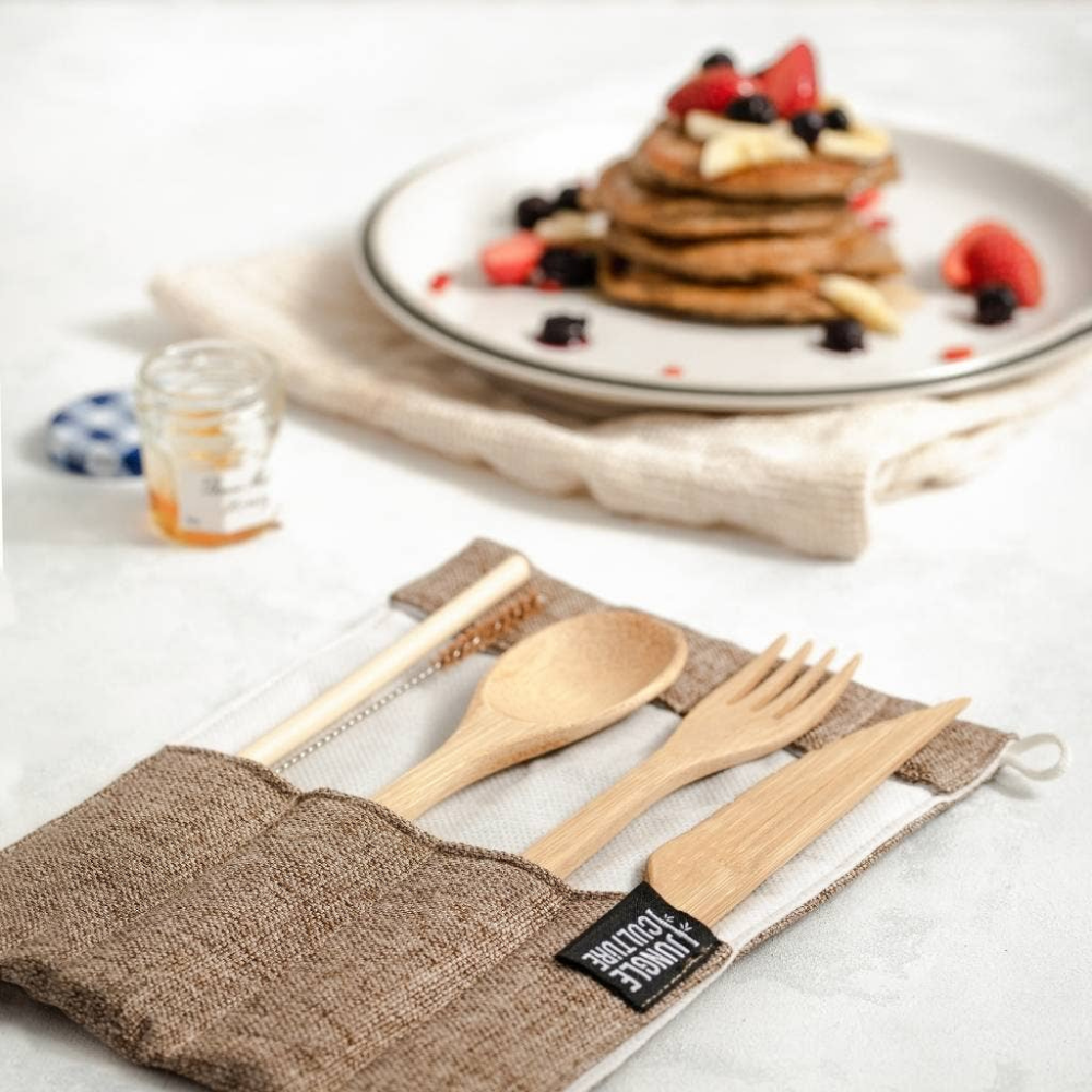 Reusable Bamboo Cutlery Set image 0