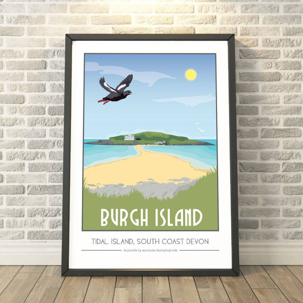 Cornwall & Devon railway-poster style prints by Tabitha Mary - A3 Size image 9