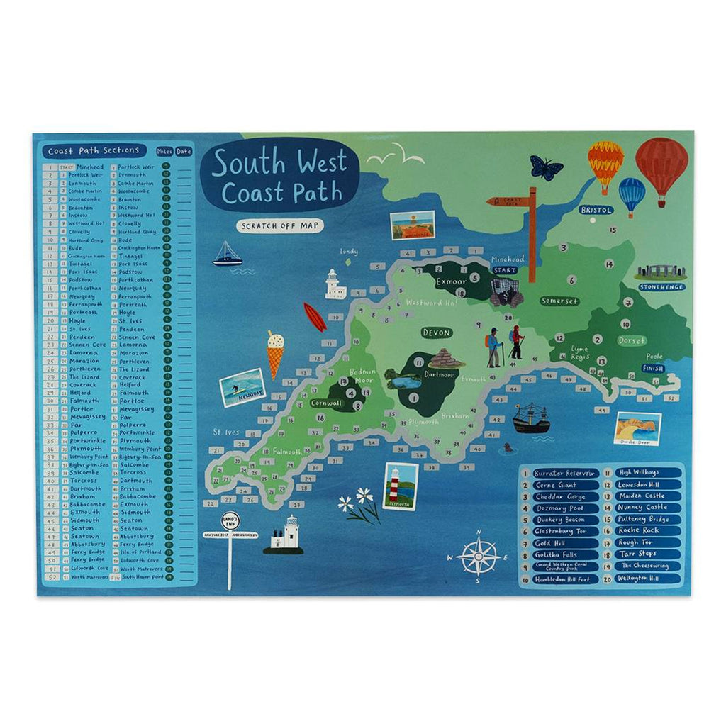 South West Coast Path Scratch Map image 6