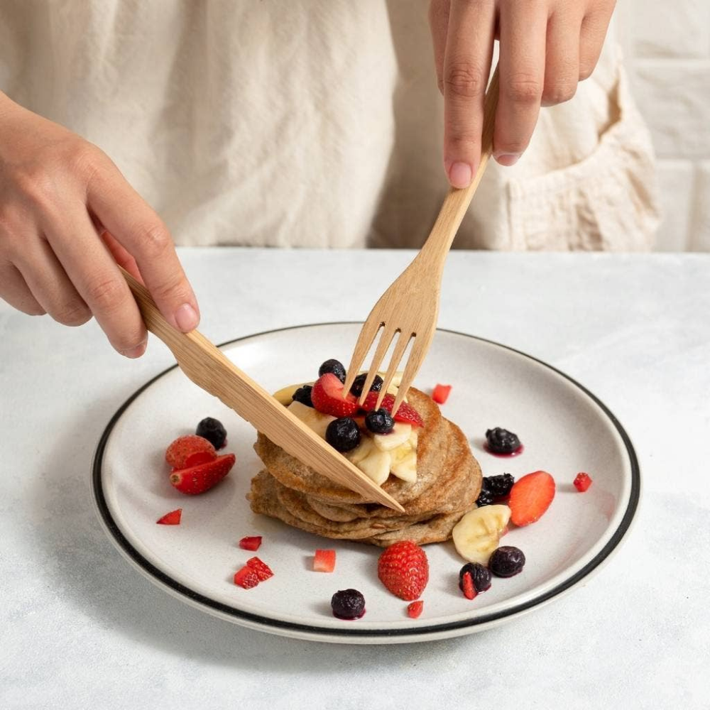 Reusable Bamboo Cutlery Set image 5