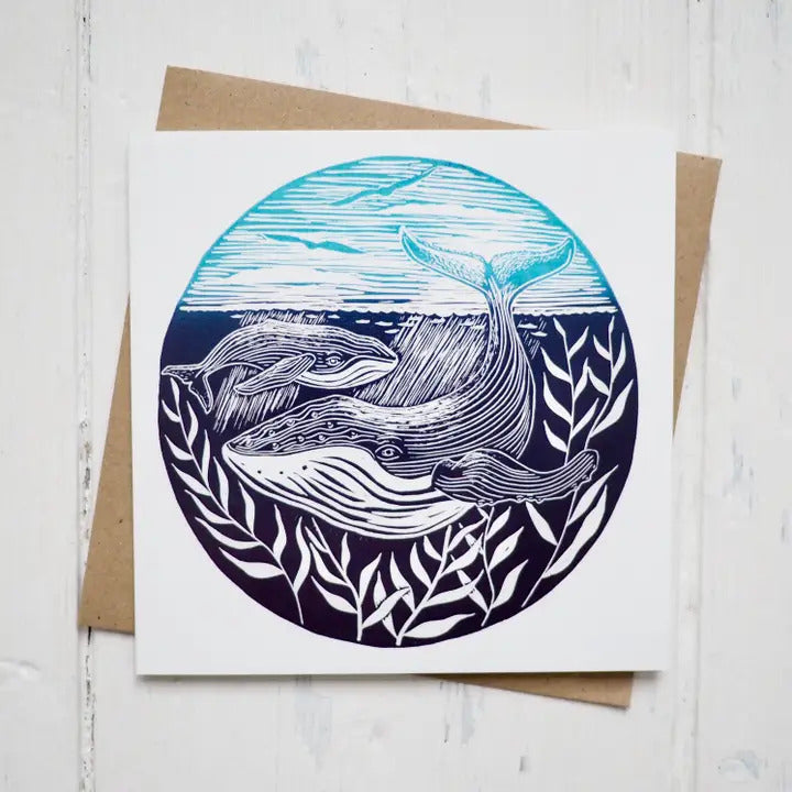 Humpback Whale Greetings Card image 0