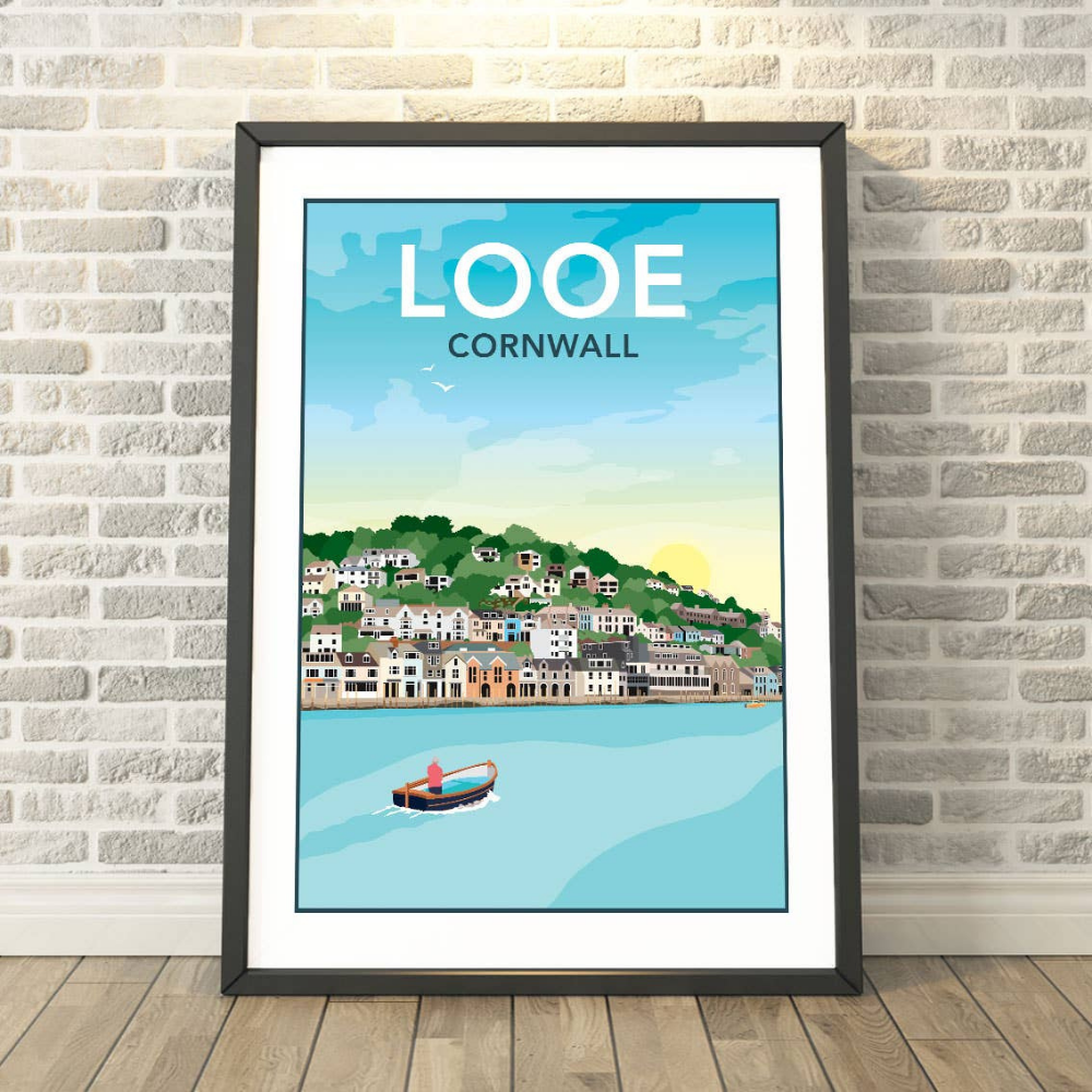 Cornwall & Devon railway-poster style prints by Tabitha Mary - A4 size image 7