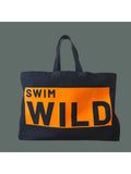 Jumbo Wild Swim Bag - Navy/Orange image 0